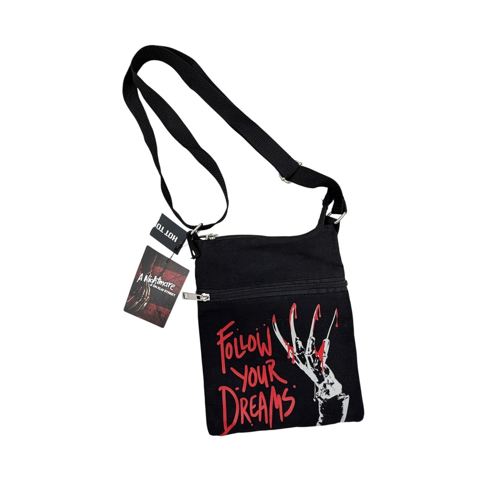 Hot Topic Nightmare on Elm Street Freddy Krueger Follow Your Dreams Bag NWT